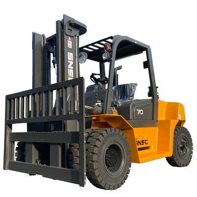 7 Ton Load Capacity Diesel Forklift with Automatic Transmission and Reinforced Mast