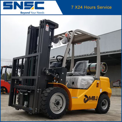 জাপান NISSAN K25 পেট্রল ফোর্কলিফ্ট এসএনএসসি এলপিজি কাউন্টারবেলেন্স ফোর্কলিফ্ট