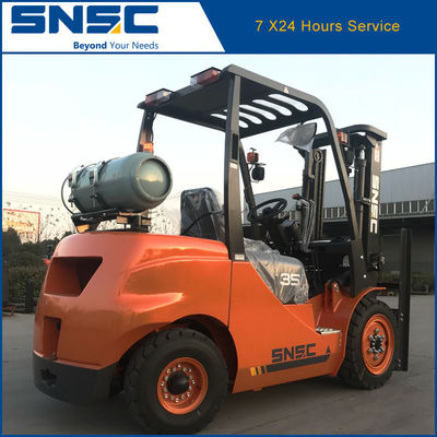 জাপান NISSAN K25 পেট্রল ফোর্কলিফ্ট এসএনএসসি এলপিজি কাউন্টারবেলেন্স ফোর্কলিফ্ট