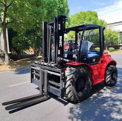 3 টন 3.5 টন 5 টন 4 চাকা ড্রাইভ ফোর্কলিফ্ট 2WD আউটডোর ফোর্কলিফ্ট