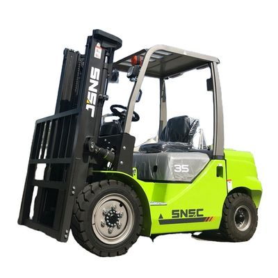 সাইড Shifter 4x4 ফোর্কলিফ্ট YUNNEI ইঞ্জিন 3500kg ছোট অফ রোড ফোর্কলিফ্ট