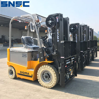 2.5 টন বৈদ্যুতিক ফোর্কলিফ্ট লিফট ট্রাক SNSC বৈদ্যুতিক counterbalance ফোর্কলিফ্ট