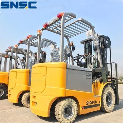 2.5 টন বৈদ্যুতিক ফোর্কলিফ্ট লিফট ট্রাক SNSC বৈদ্যুতিক counterbalance ফোর্কলিফ্ট