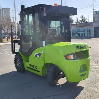 3.5 Ton Diesel Forklift Truck with Reinforced Chassis and USA Curtis Controller for Heavy-Duty Operations